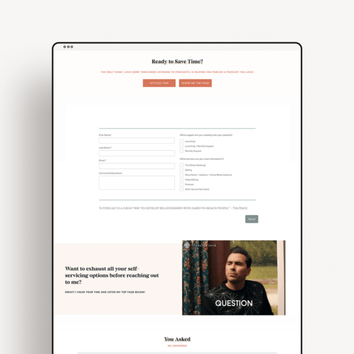 I Recently Partnered With Leah From Leah Bryant Co. On Her Company'S Rebrand And Website Redesign And Absolutely Love How Her Passions Shine Through The Final Designs! Leah Bryant Co. Is A Podcast Producer Who Works With Coaches To Strategize, Launch, And Edit Podcasts.