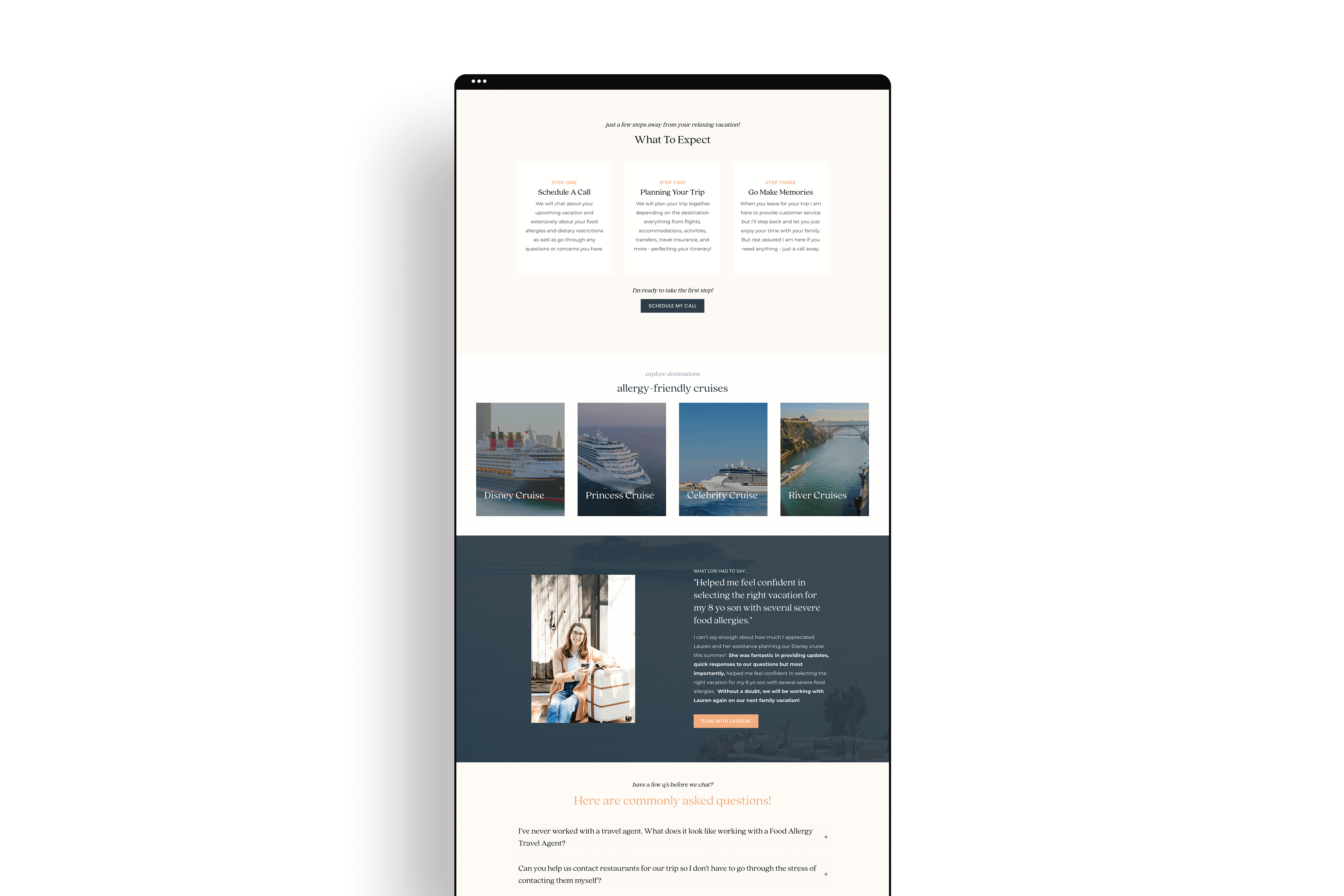 I Am Thrilled To Share One Of Our Most Recent Launch Week Success Stories (And Let Me Tell You, It'S A Good One!) I Recently Had The Absolute Delight Of Working With Lauren On A New Website For Her Business, Food Allergy Getaways.