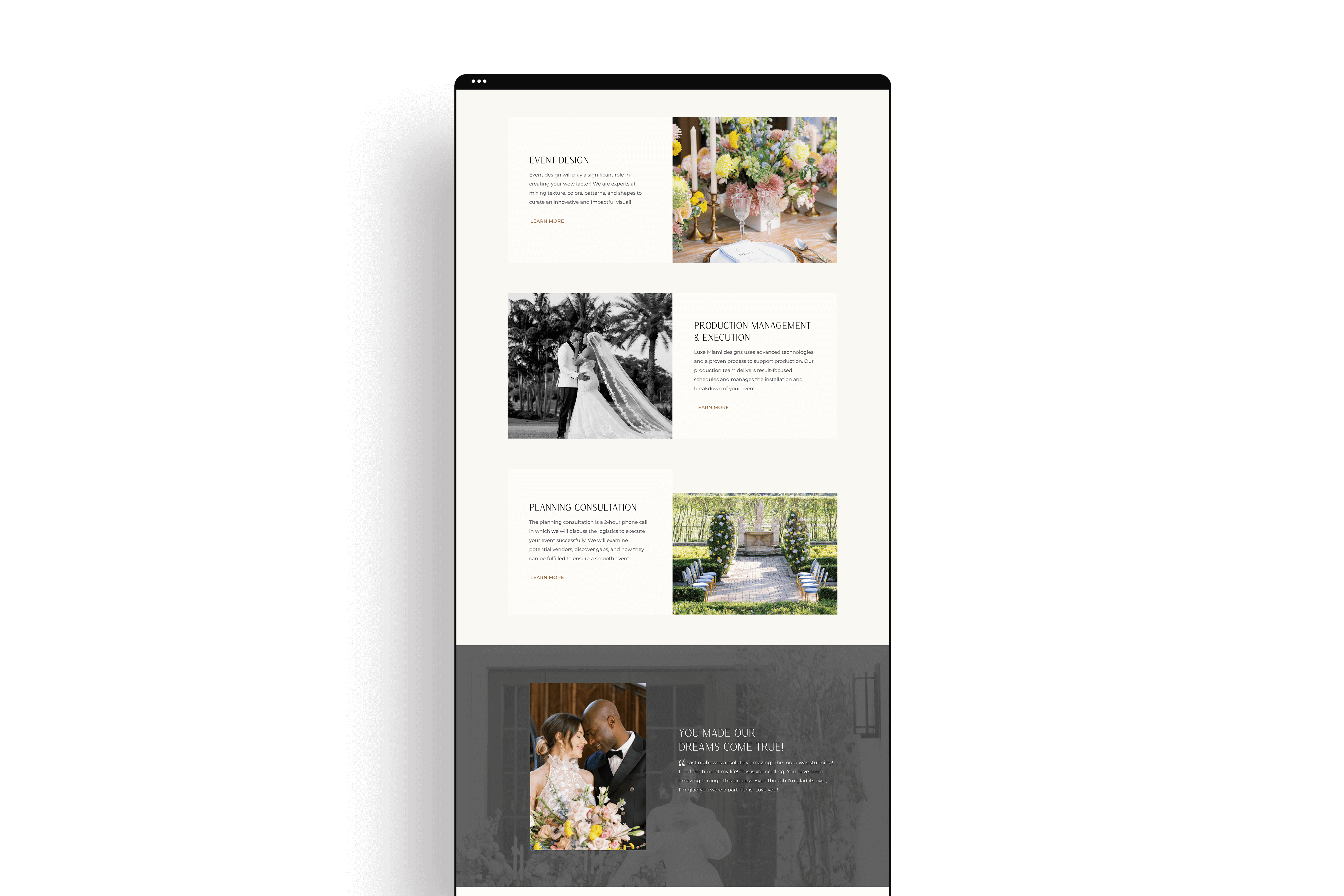 Today I'M Back With Another Sneak Peek Into Launch Week With Our Latest Client, Luxe Miami Designs. I Recently Had The Incredible Opportunity To Partner With Tamara, The Amazingly Talented Owner And Event Designer Behind The Brand, And I Can'T Wait To Share The Result With You. 
