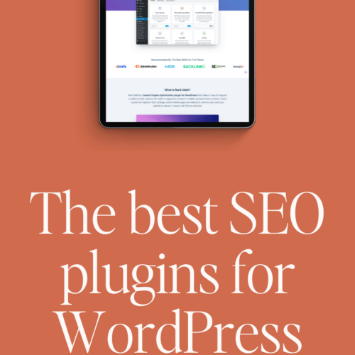 mockup of a ipad with rankmath seo plugin review