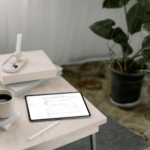 ipad on desk setting up custom domain email dns settings