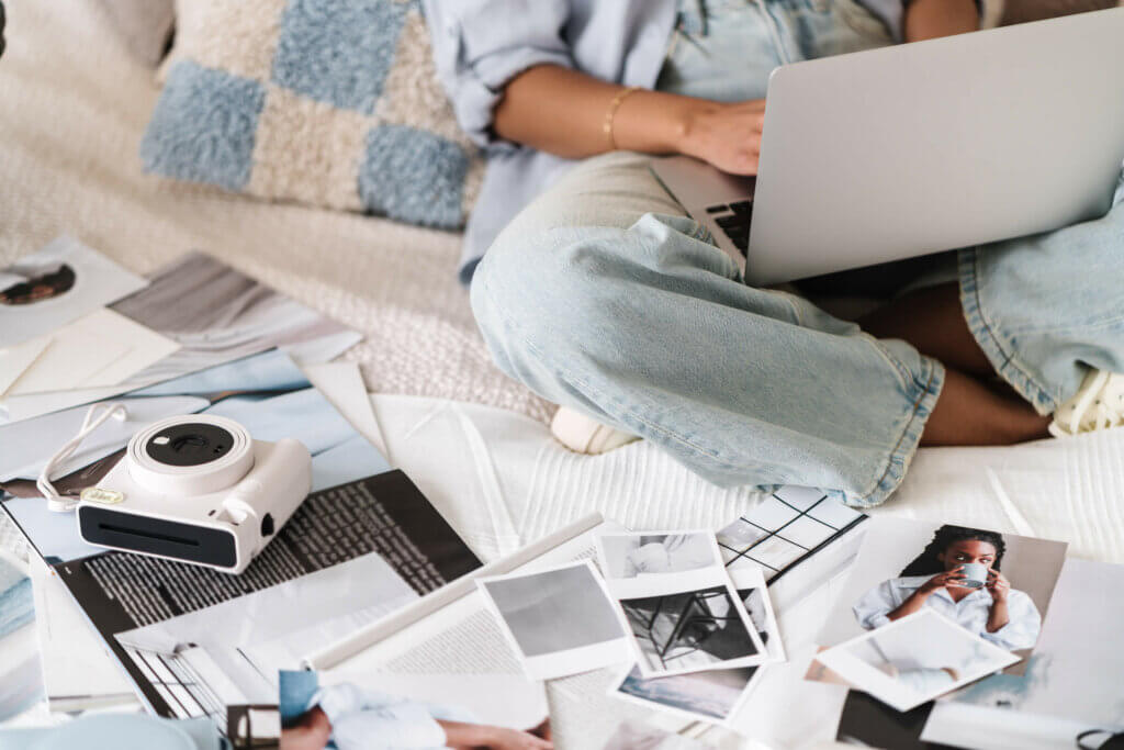 Business Owner Working At Home On Laptop.