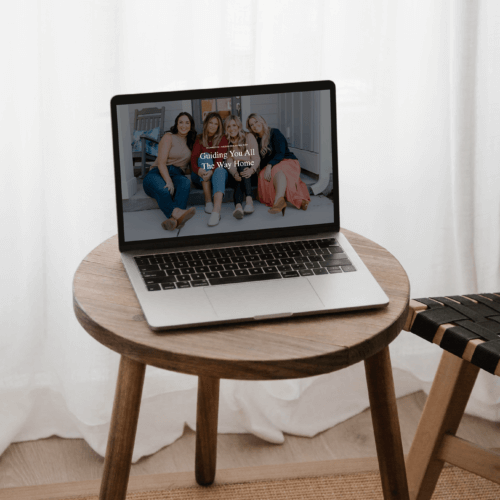 Image Of Laptop With Real Estate Company Website For Jacie And Co Designed By Southern Creative.