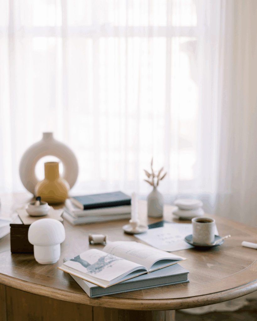 Image Of Interior Design Books At Home Studio
