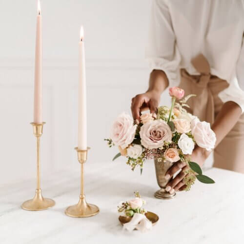 wedding photographer staging photo