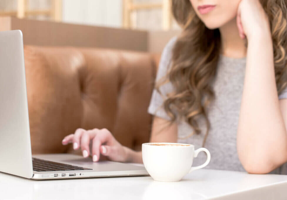 women working on business at coffee shop using Dubsado