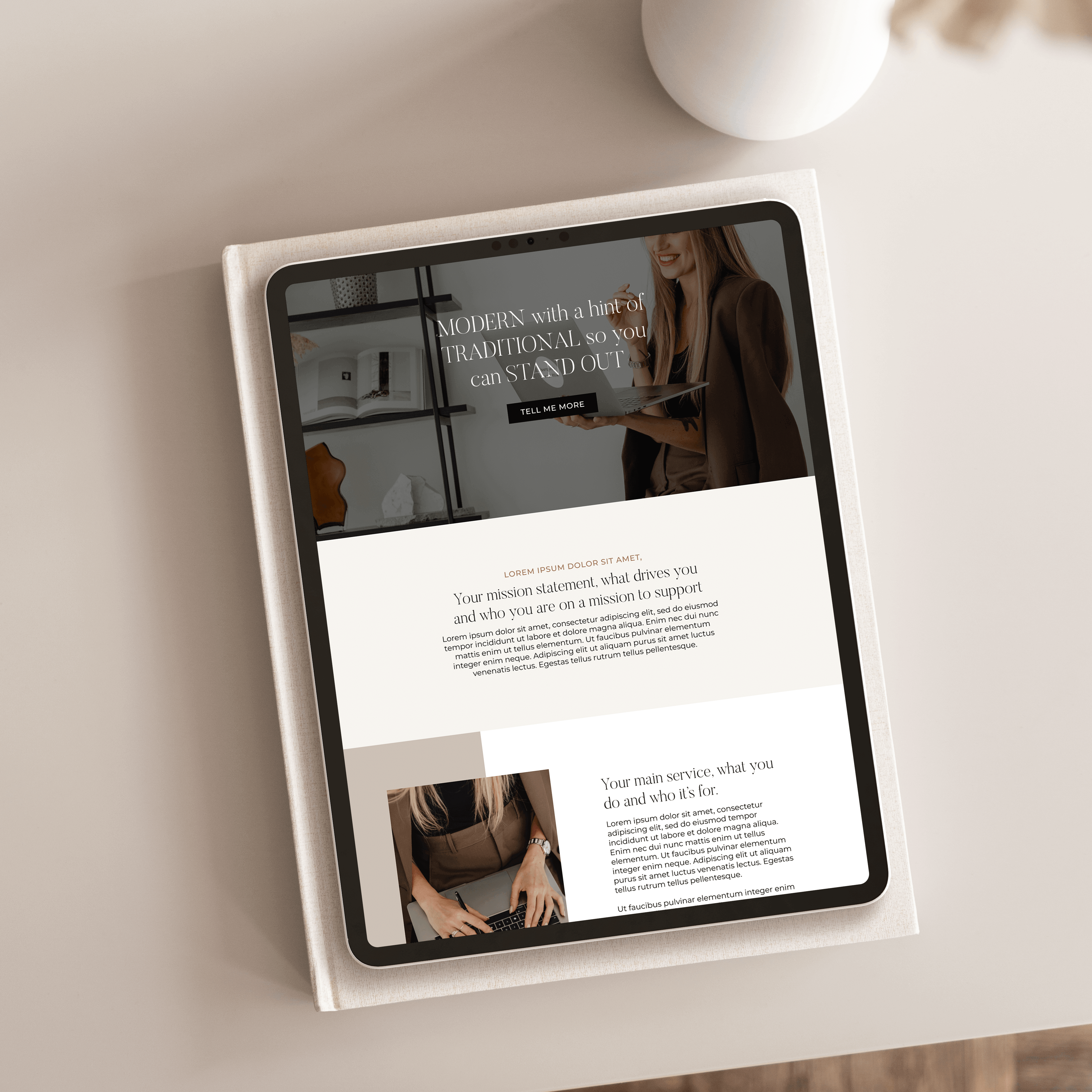 Semi-Custom-Wordpress-Website-Ej-Mockup Semi-Custom-Wordpress-Design-For-Service-Providers