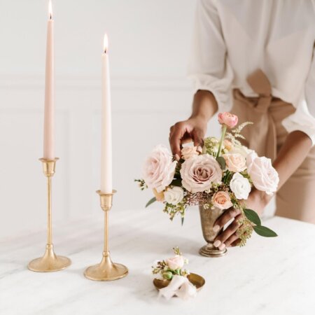 wedding photographer staging photo